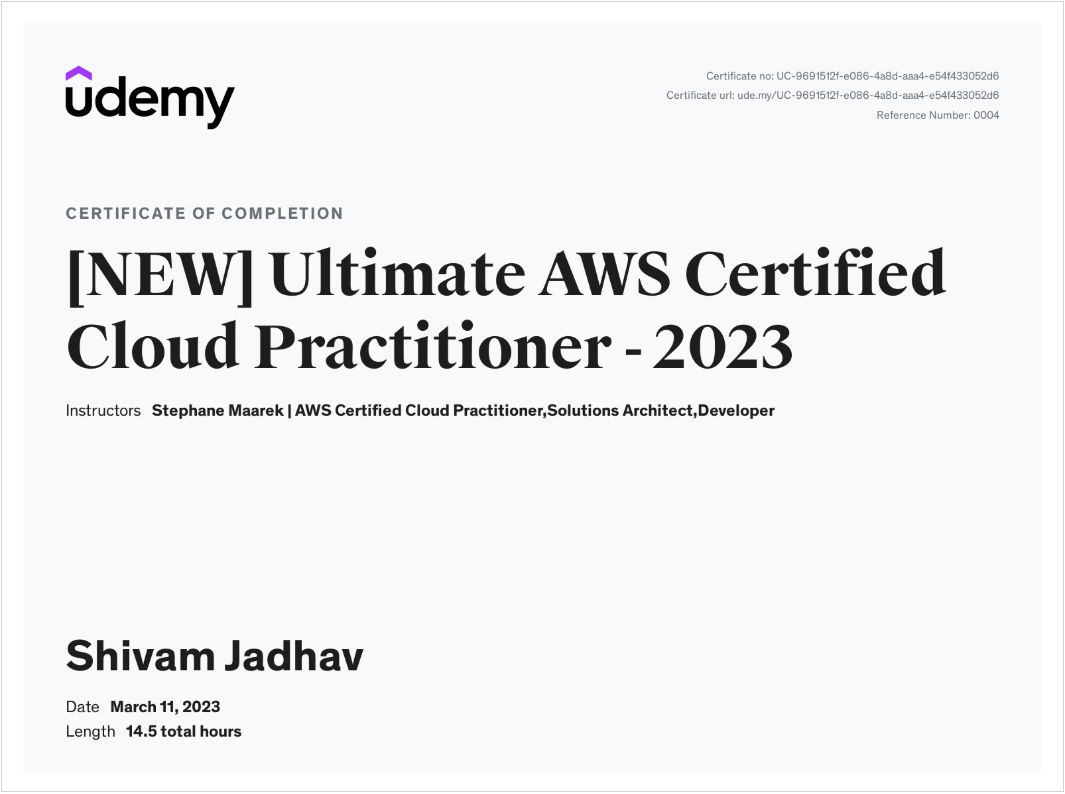 AWS Certified Cloud Practitioner