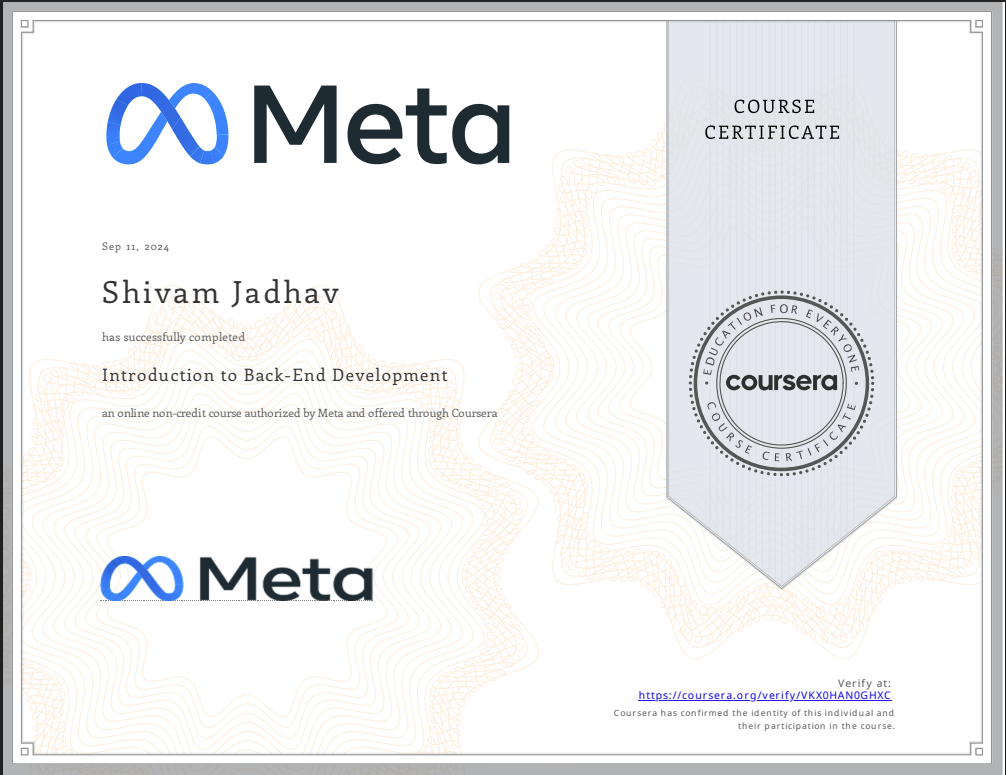 Introduction to Back-End Development